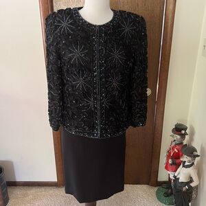 Mark & John by Gopal Medium Formal Navy Jacket Dress